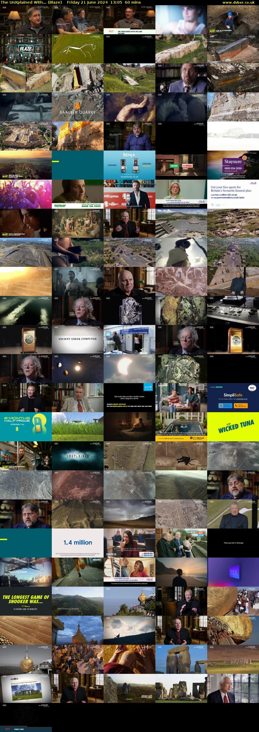 The UnXplained With... (Blaze) Friday 21 June 2024 13:05 - 14:05
