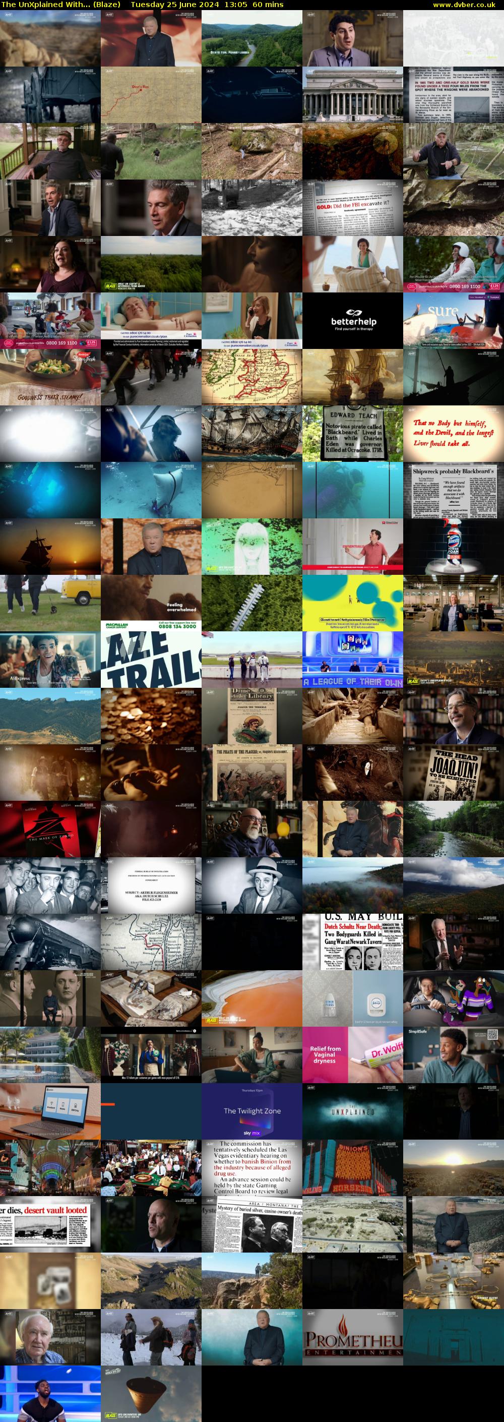 The UnXplained With... (Blaze) Tuesday 25 June 2024 13:05 - 14:05
