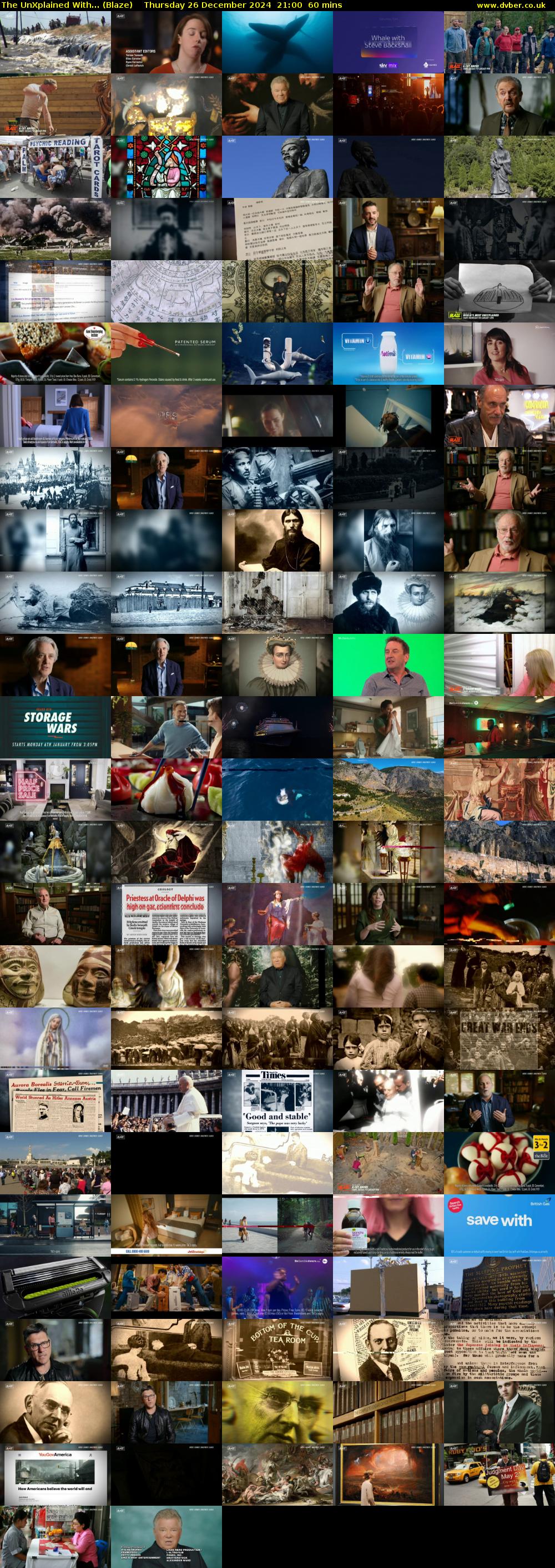 The UnXplained With... (Blaze) Thursday 26 December 2024 21:00 - 22:00