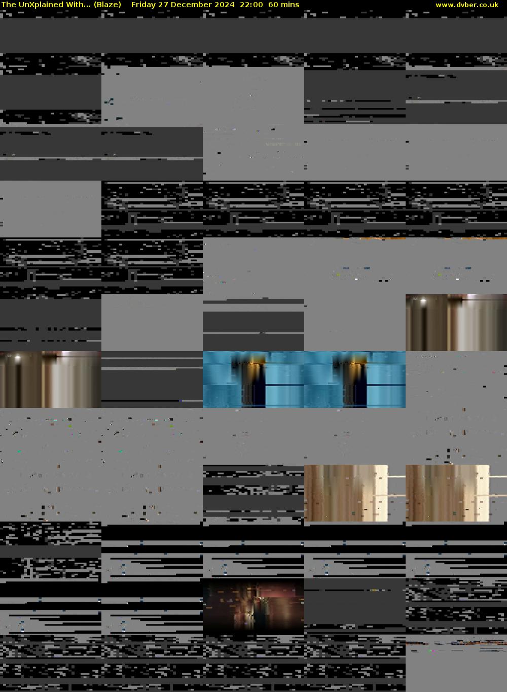The UnXplained With... (Blaze) Friday 27 December 2024 22:00 - 23:00