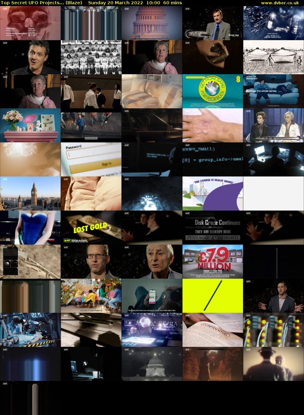 Top Secret UFO Projects... (Blaze) Sunday 20 March 2022 10:00 - 11:00