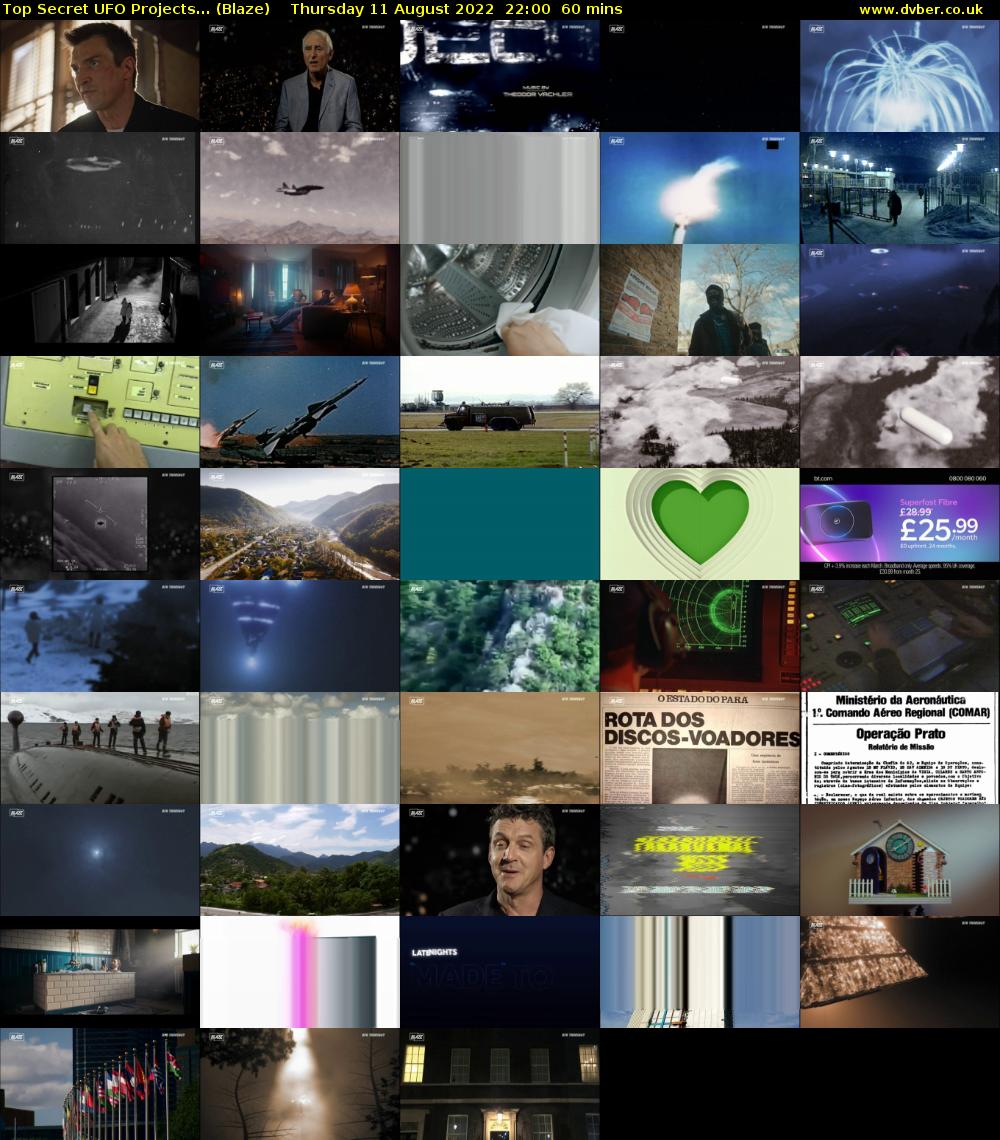 Top Secret UFO Projects... (Blaze) Thursday 11 August 2022 22:00 - 23:00