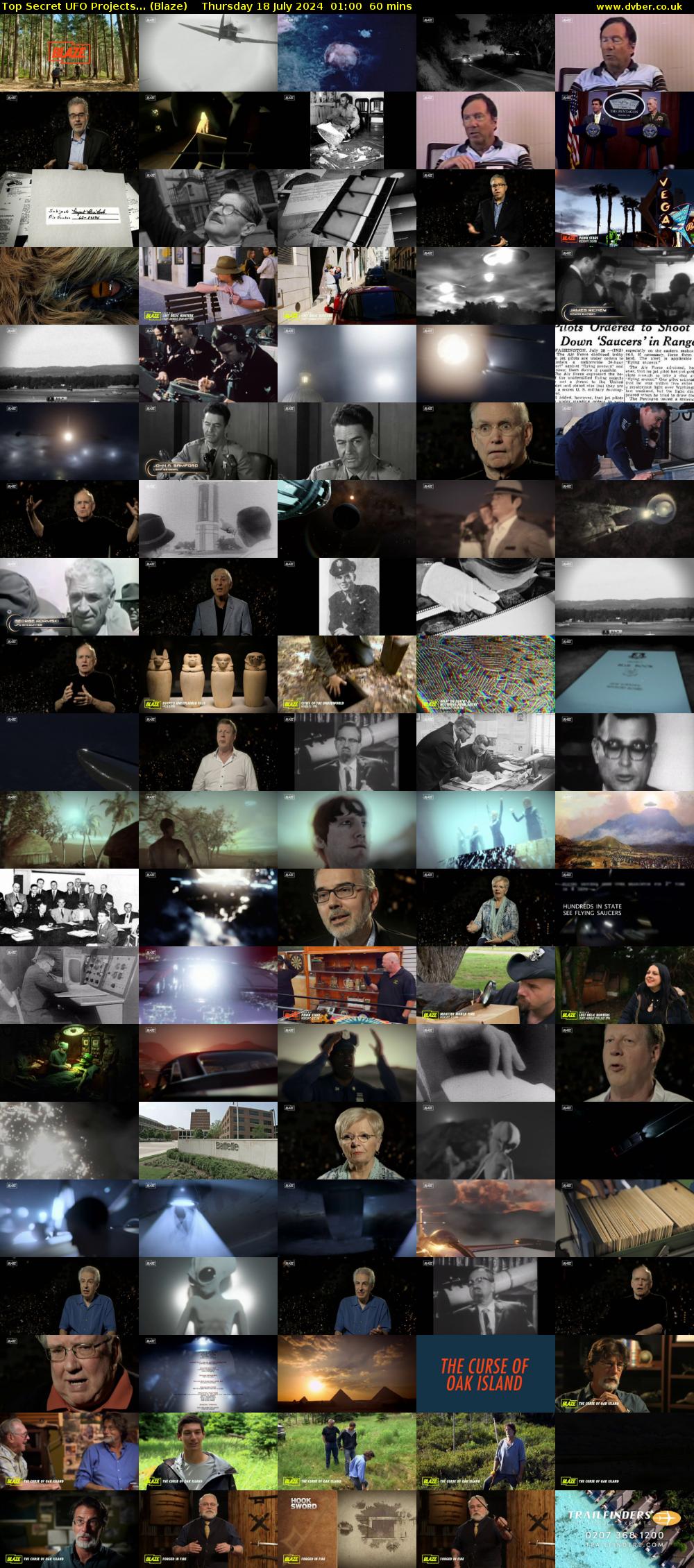 Top Secret UFO Projects... (Blaze) Thursday 18 July 2024 01:00 - 02:00