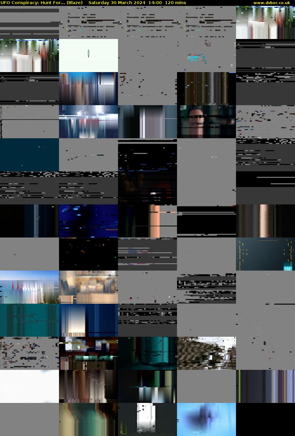 UFO Conspiracy: Hunt For... (Blaze) Saturday 30 March 2024 14:00 - 16:00