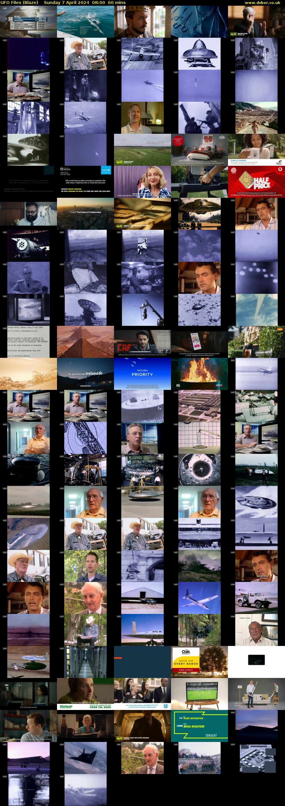 UFO Files (Blaze) Sunday 7 April 2024 08:00 - 09:00