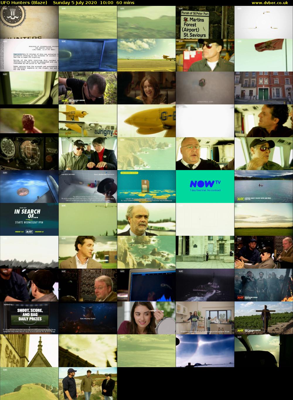 UFO Hunters (Blaze) Sunday 5 July 2020 10:00 - 11:00