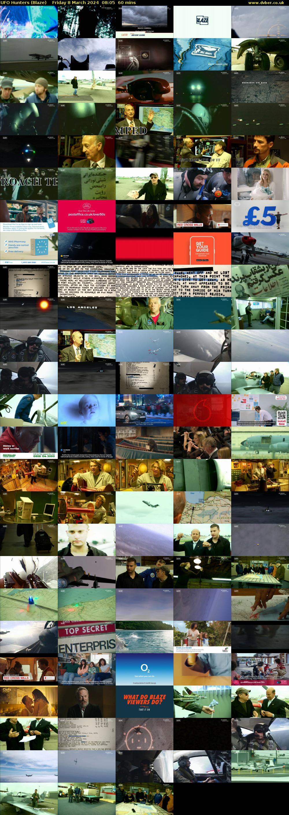 UFO Hunters (Blaze) Friday 8 March 2024 08:05 - 09:05