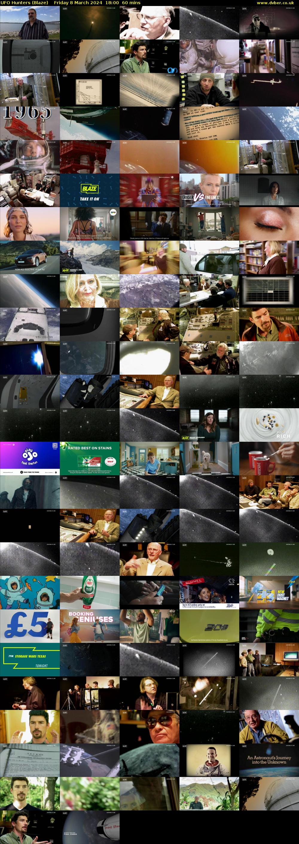 UFO Hunters (Blaze) Friday 8 March 2024 18:00 - 19:00
