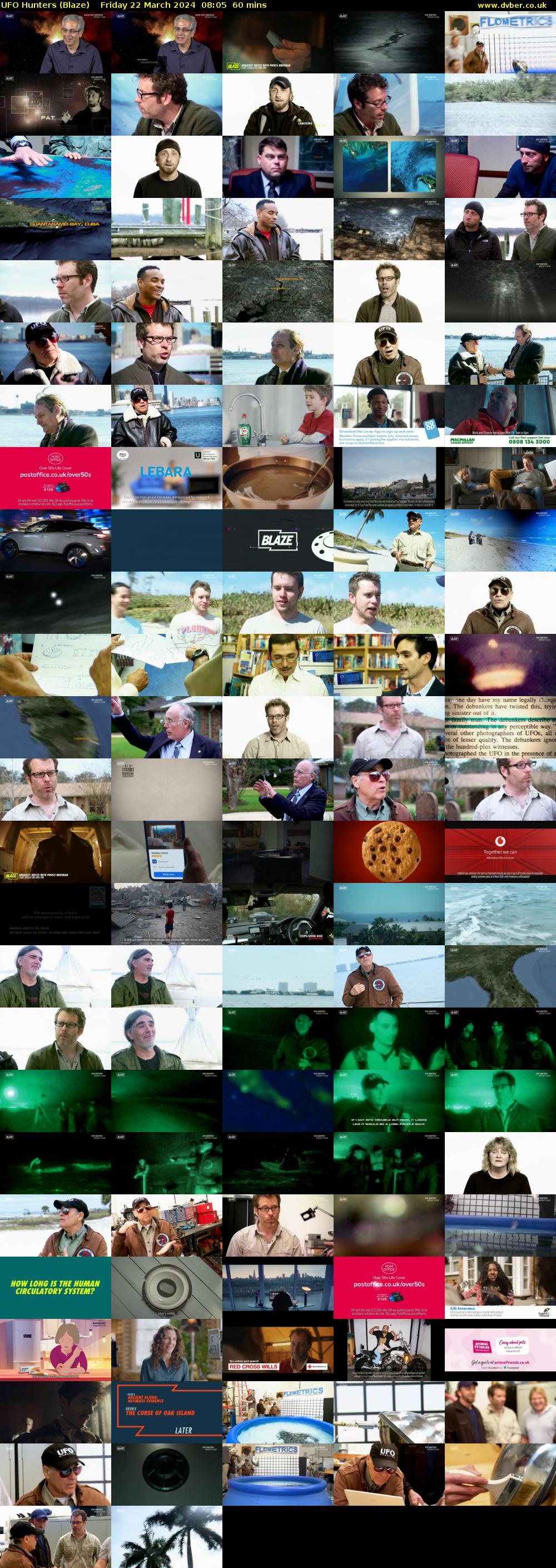UFO Hunters (Blaze) Friday 22 March 2024 08:05 - 09:05