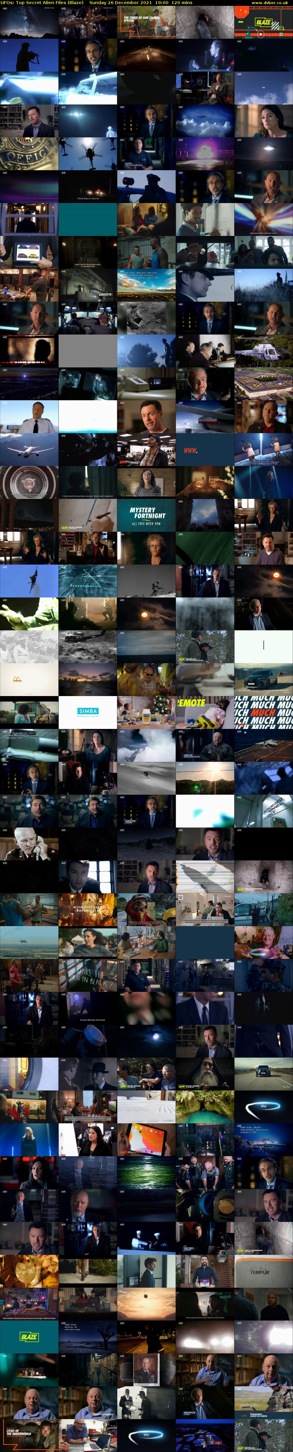 UFOs: Top Secret Alien Files (Blaze) Sunday 26 December 2021 19:00 - 21:00