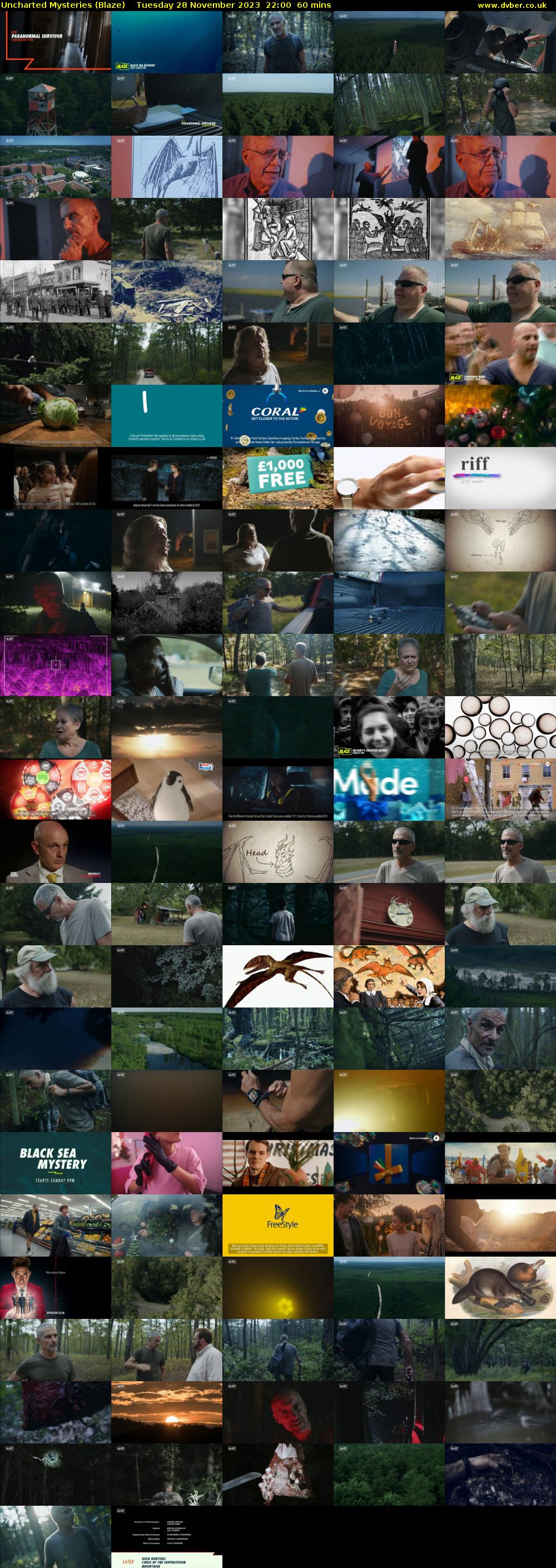 Uncharted Mysteries (Blaze) Tuesday 28 November 2023 22:00 - 23:00