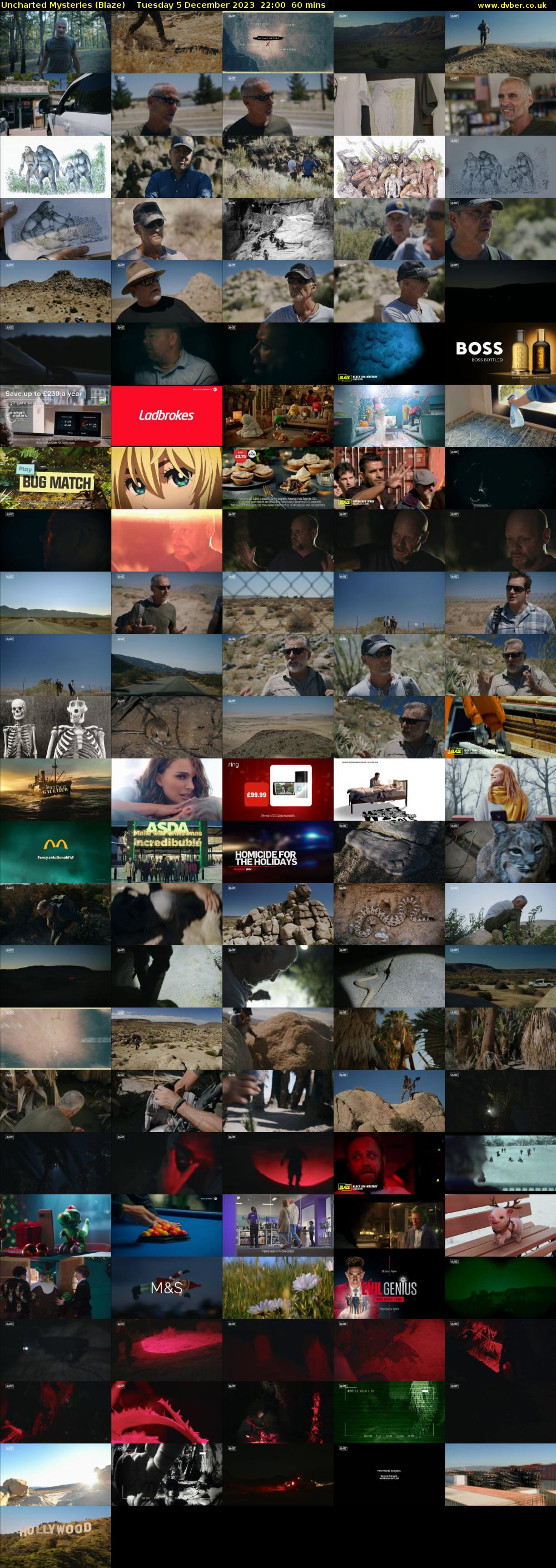 Uncharted Mysteries (Blaze) Tuesday 5 December 2023 22:00 - 23:00