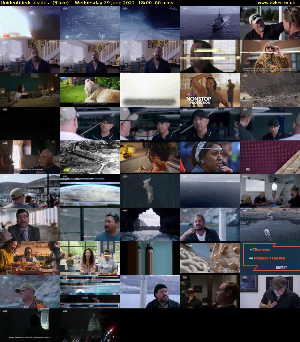Unidentified: Inside... (Blaze) Wednesday 29 June 2022 18:00 - 19:00