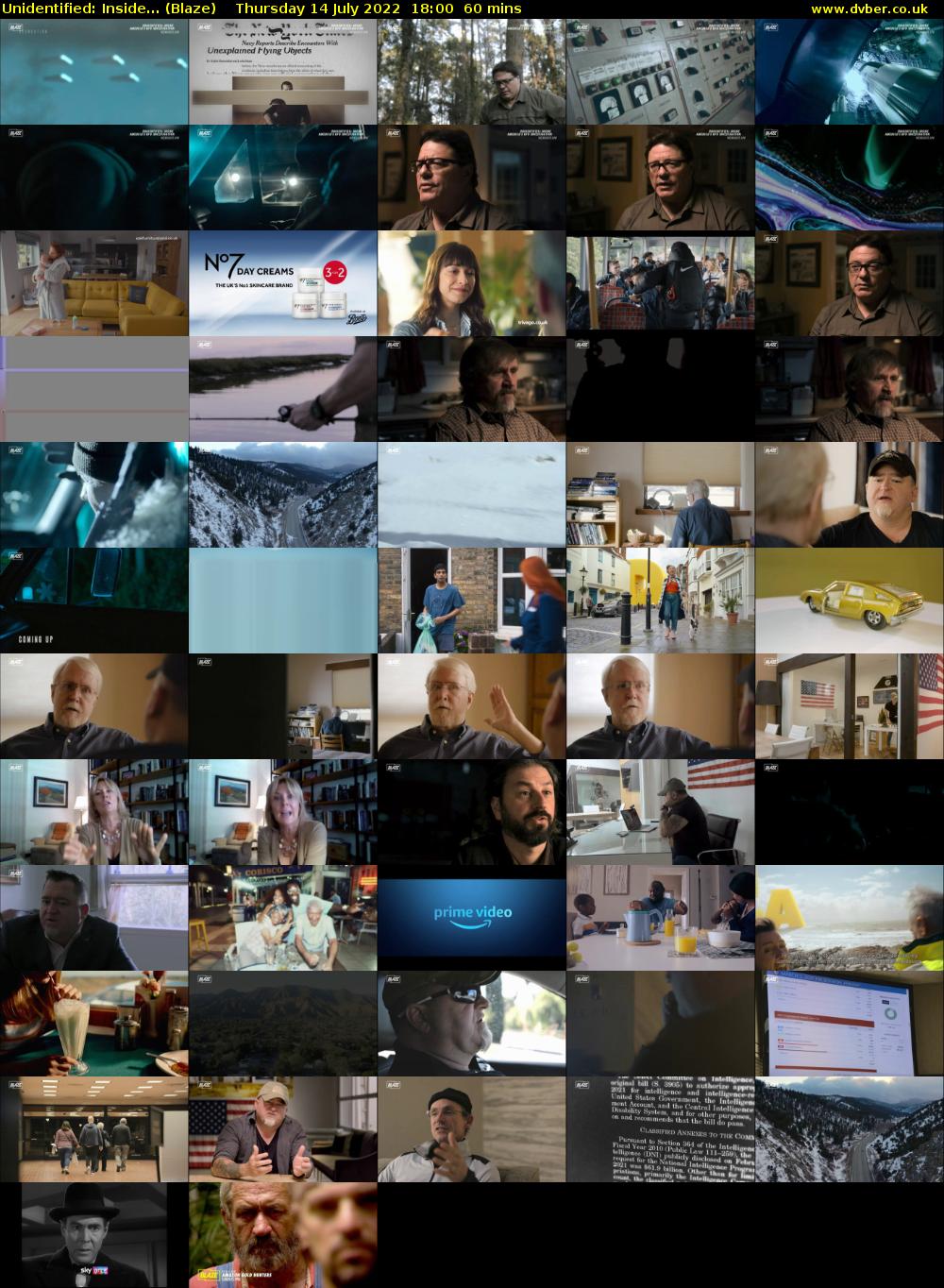Unidentified: Inside... (Blaze) Thursday 14 July 2022 18:00 - 19:00