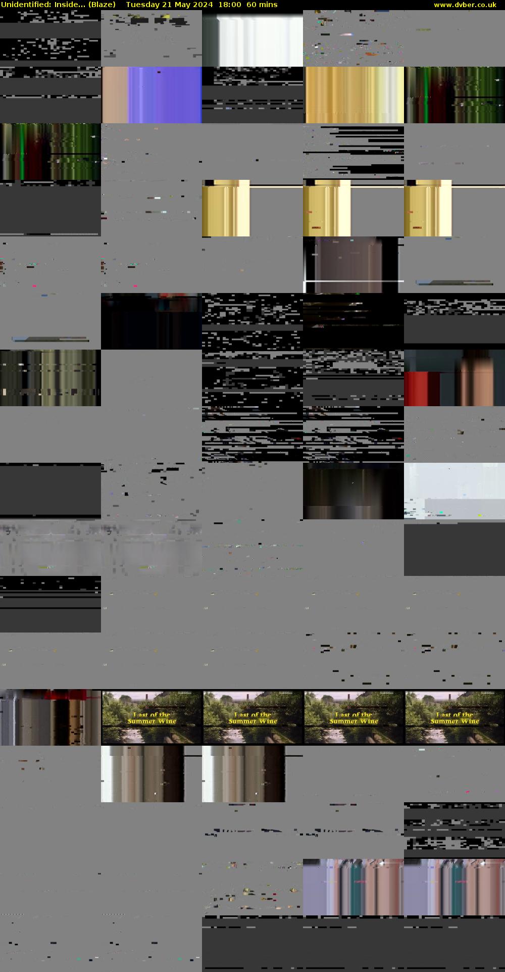 Unidentified: Inside... (Blaze) Tuesday 21 May 2024 18:00 - 19:00