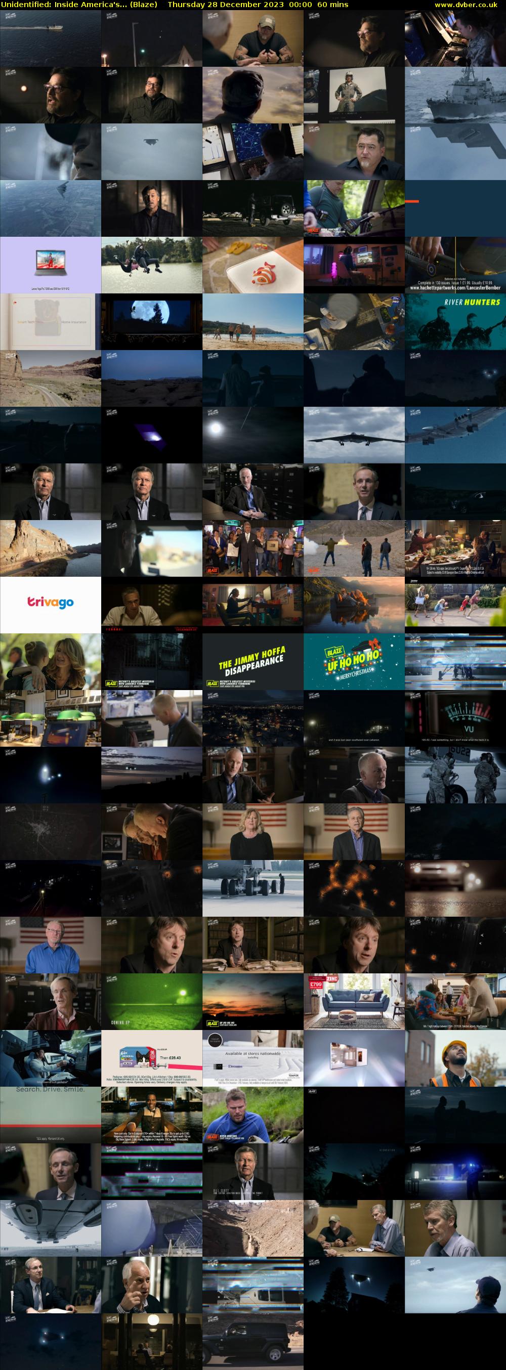 Unidentified: Inside America's... (Blaze) Thursday 28 December 2023 00:00 - 01:00