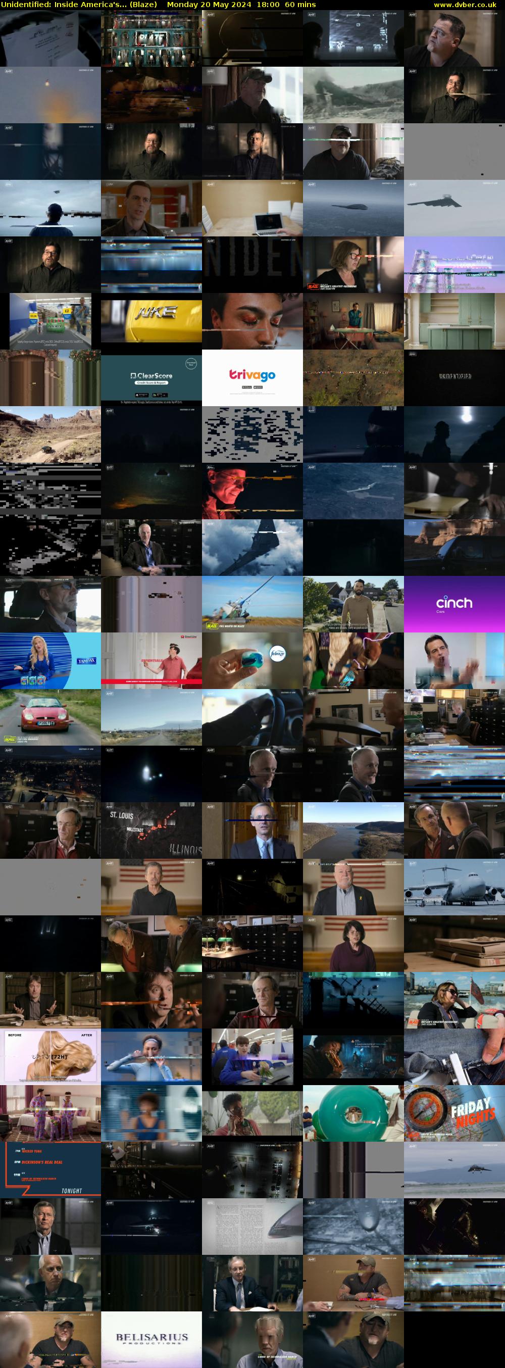 Unidentified: Inside America's... (Blaze) Monday 20 May 2024 18:00 - 19:00