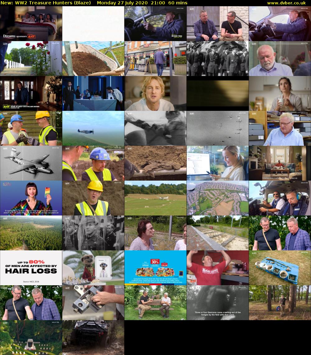 WW2 Treasure Hunters (Blaze) Monday 27 July 2020 21:00 - 22:00