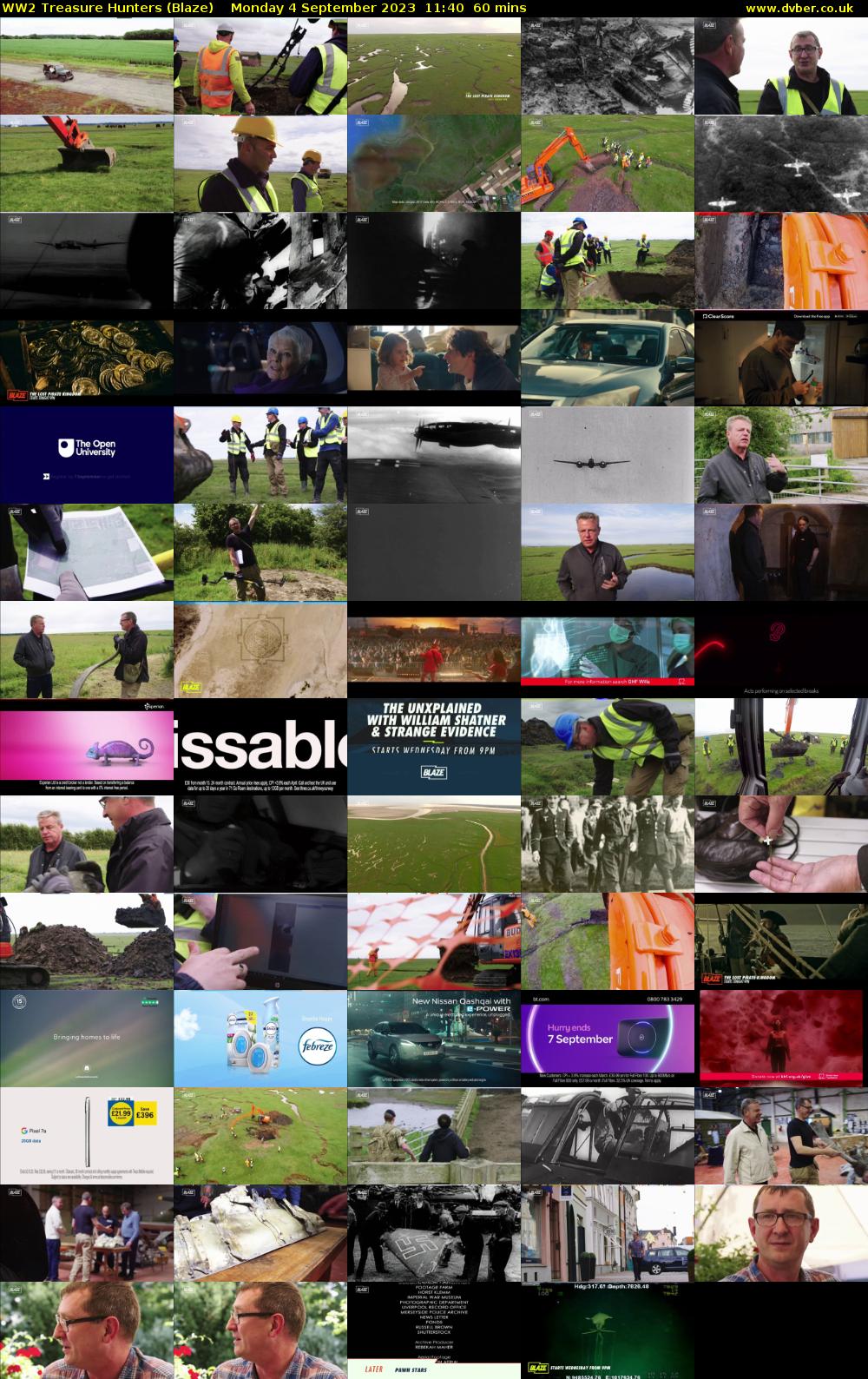 WW2 Treasure Hunters (Blaze) Monday 4 September 2023 11:40 - 12:40