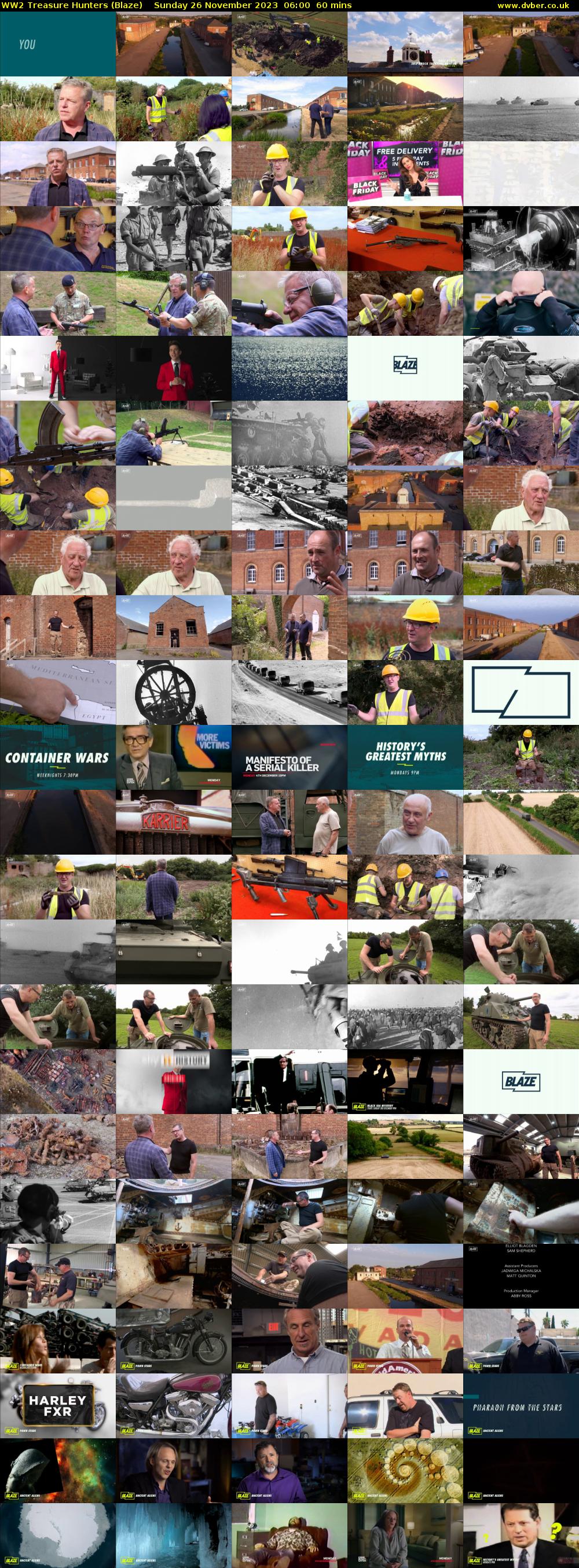 WW2 Treasure Hunters (Blaze) Sunday 26 November 2023 06:00 - 07:00