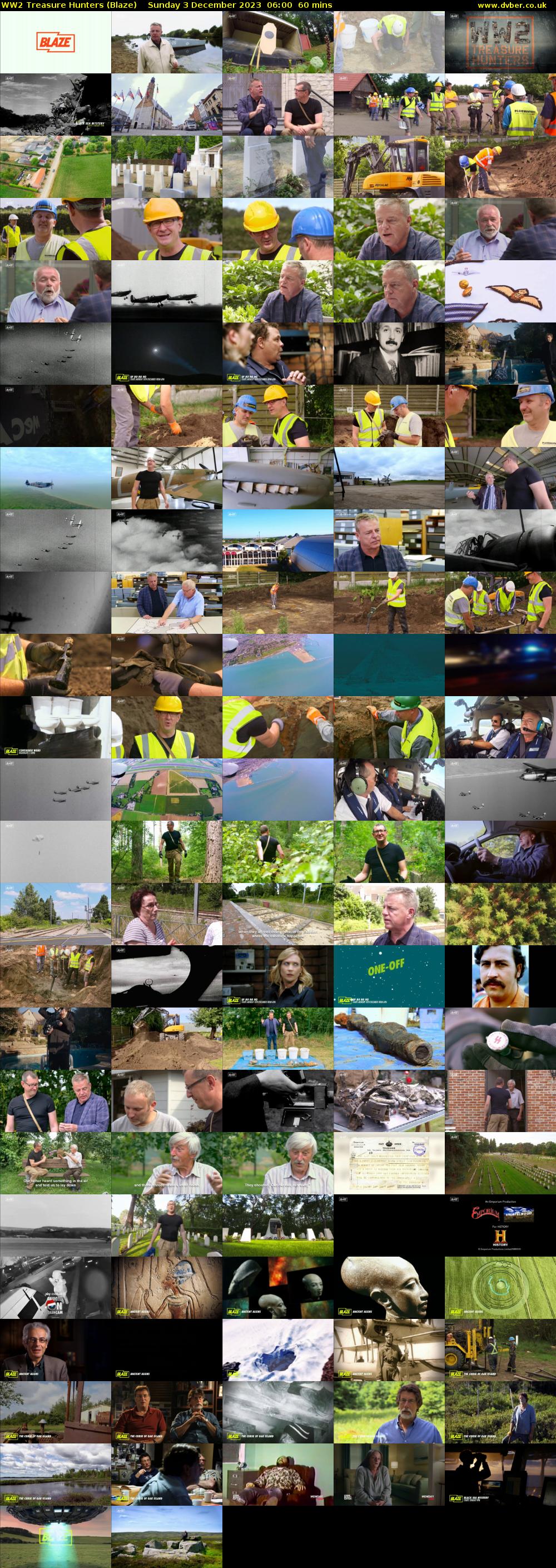 WW2 Treasure Hunters (Blaze) Sunday 3 December 2023 06:00 - 07:00