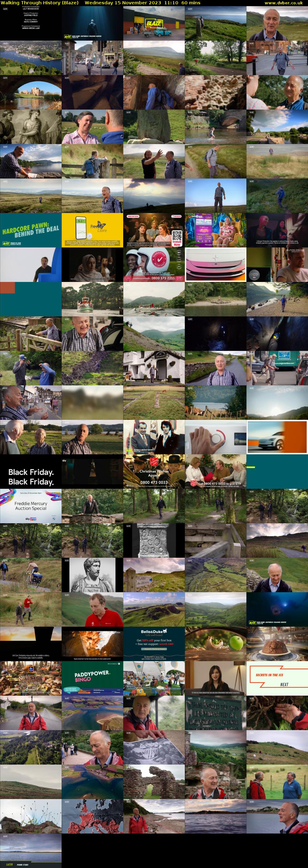 Walking Through History (Blaze) Wednesday 15 November 2023 11:10 - 12:10