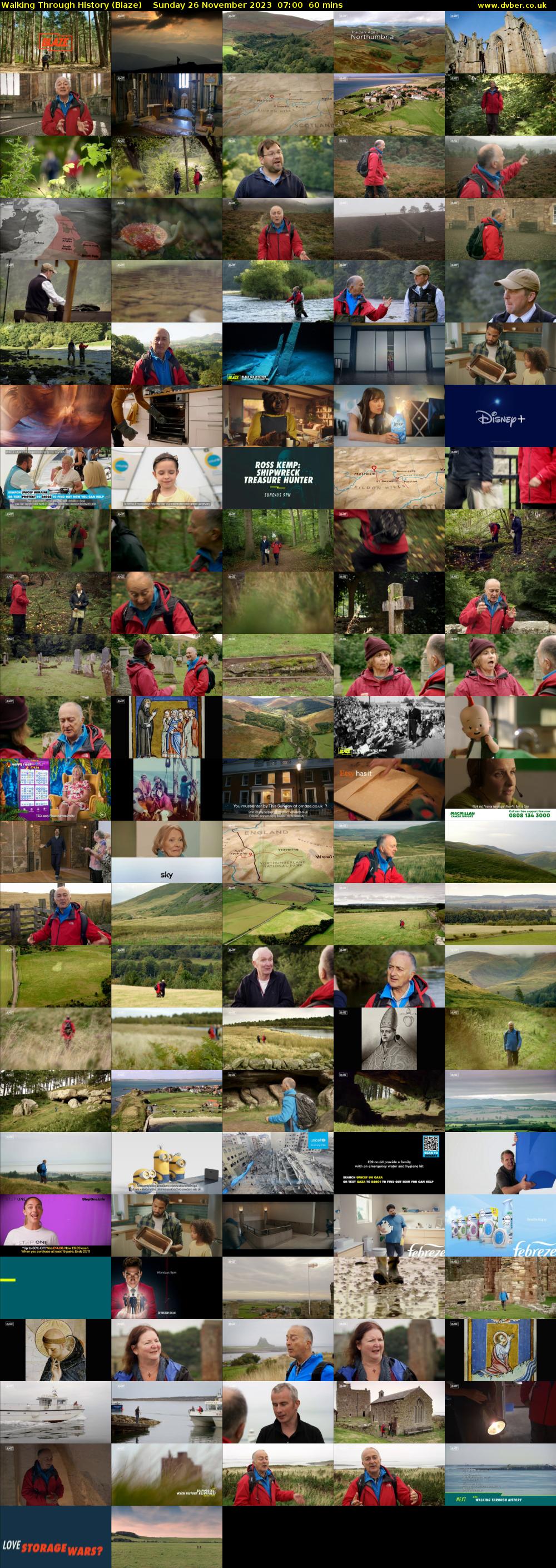 Walking Through History (Blaze) Sunday 26 November 2023 07:00 - 08:00