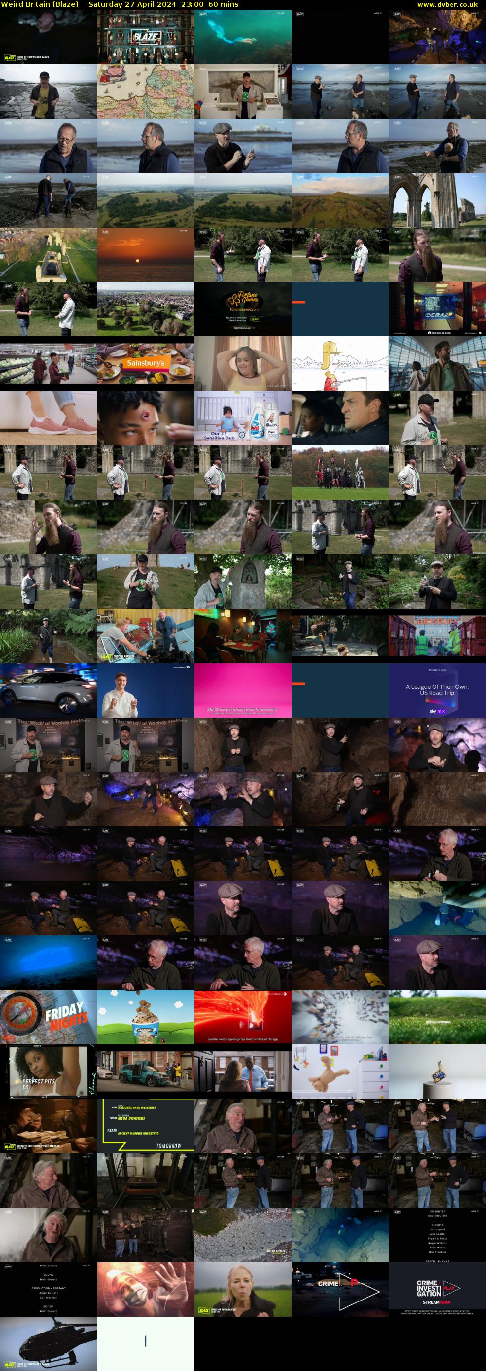 Weird Britain (Blaze) Saturday 27 April 2024 23:00 - 00:00