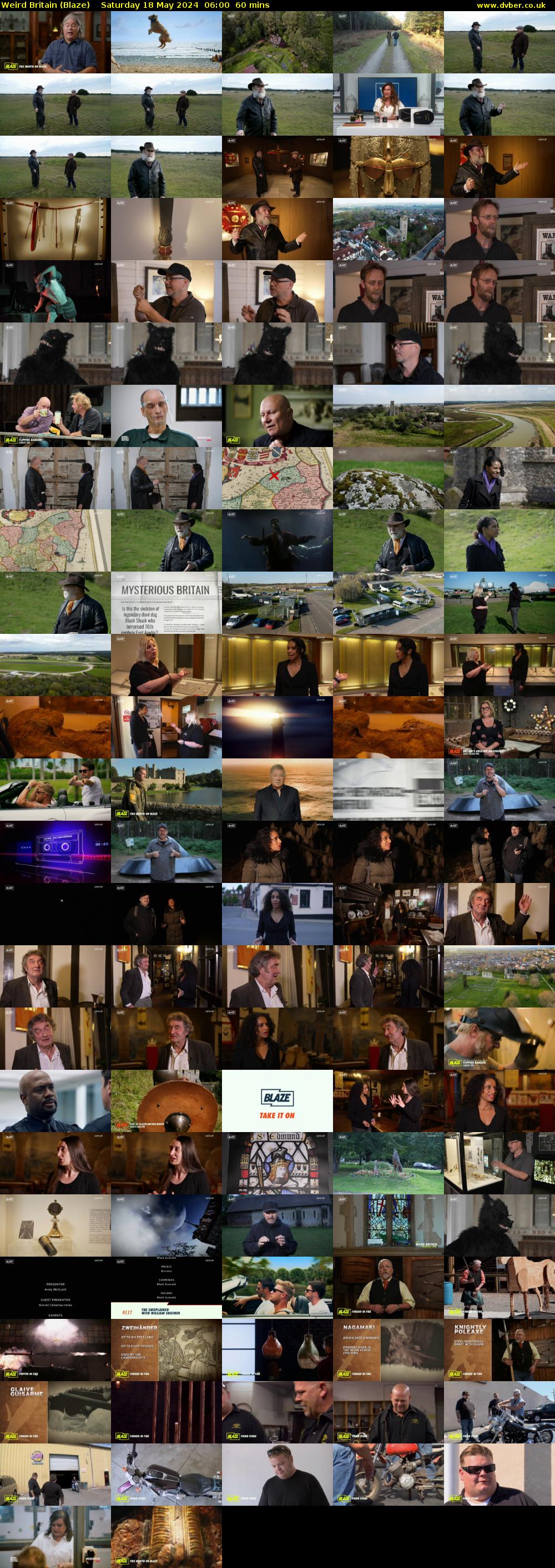 Weird Britain (Blaze) Saturday 18 May 2024 06:00 - 07:00