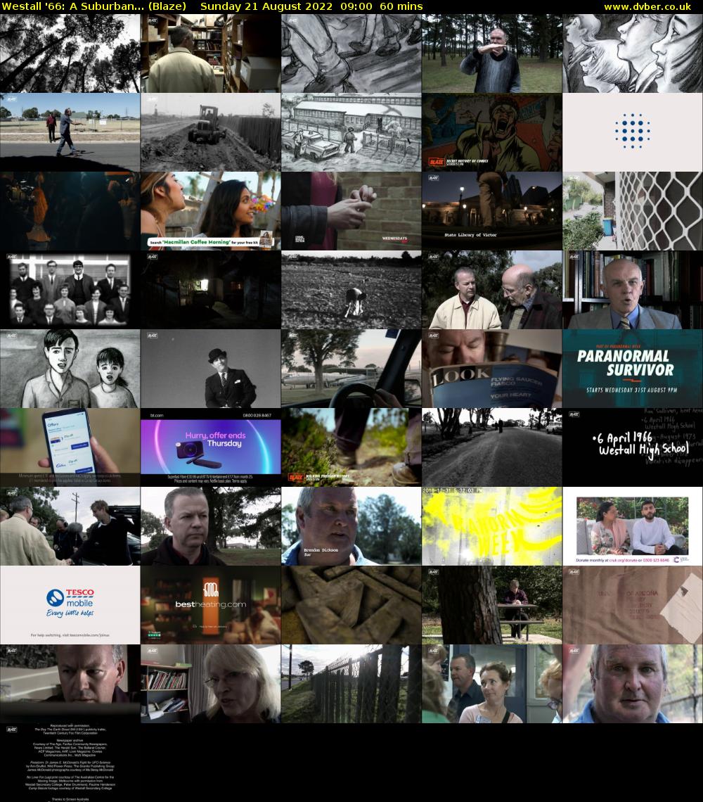 Westall '66: A Suburban... (Blaze) Sunday 21 August 2022 09:00 - 10:00
