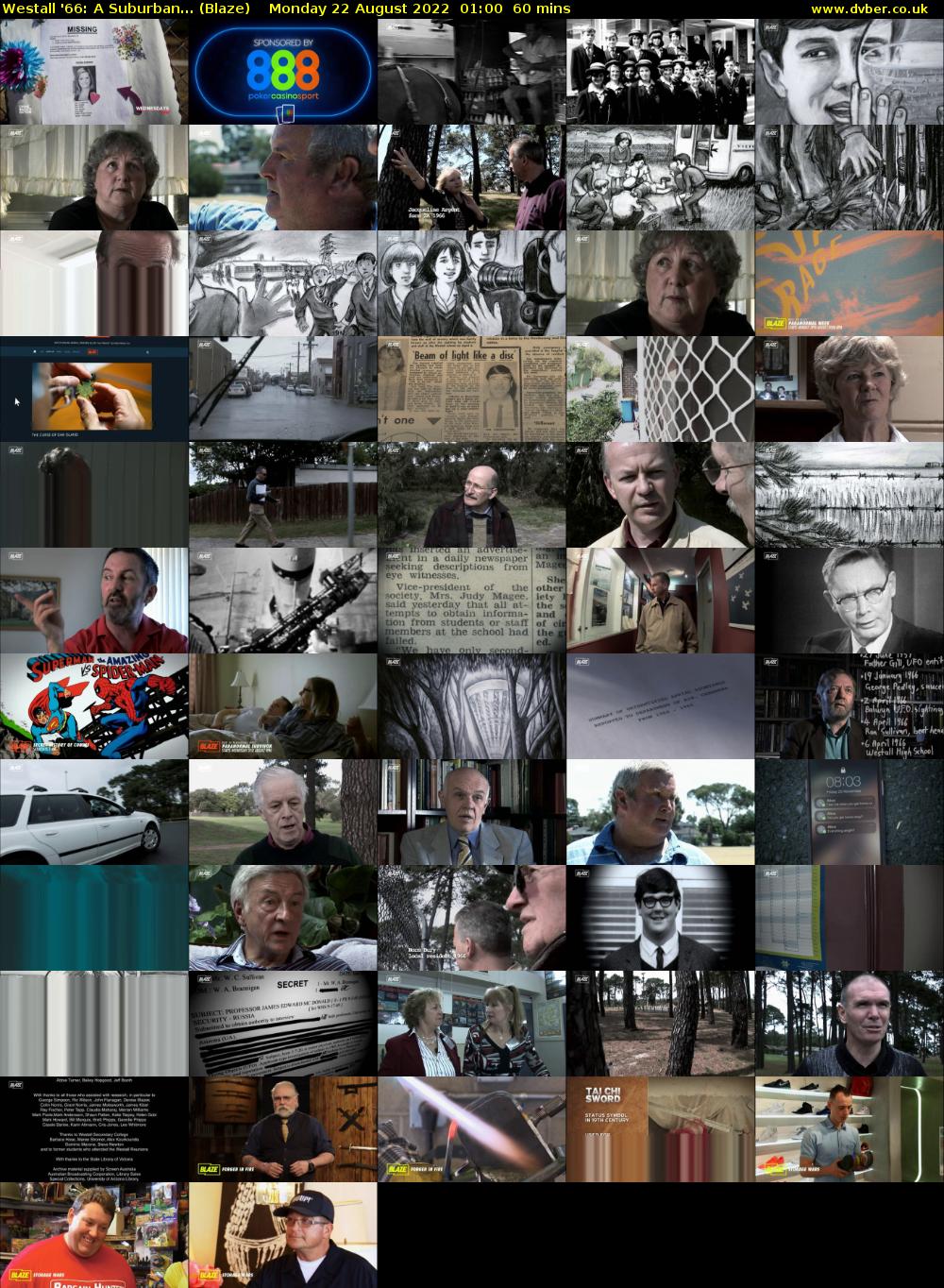 Westall '66: A Suburban... (Blaze) Monday 22 August 2022 01:00 - 02:00