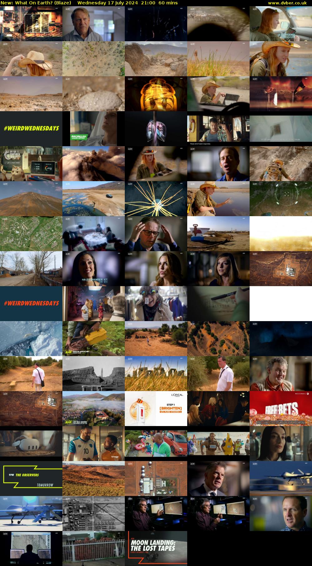 What On Earth? (Blaze) Wednesday 17 July 2024 21:00 - 22:00