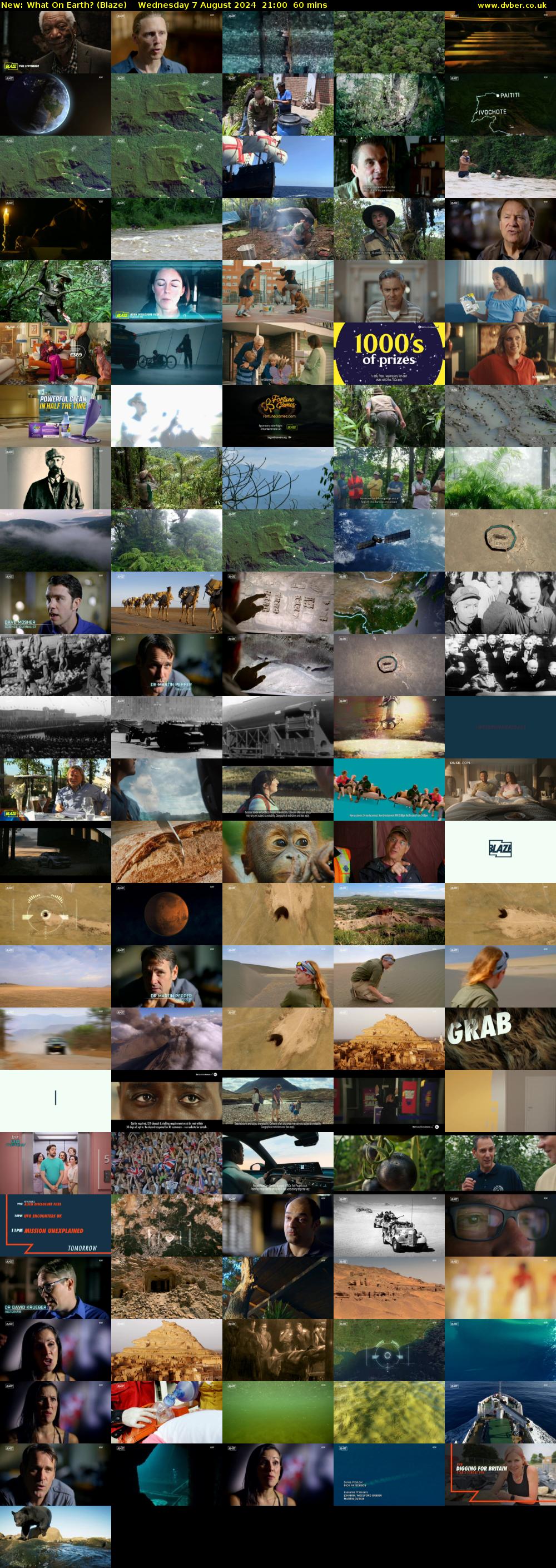What On Earth? (Blaze) Wednesday 7 August 2024 21:00 - 22:00