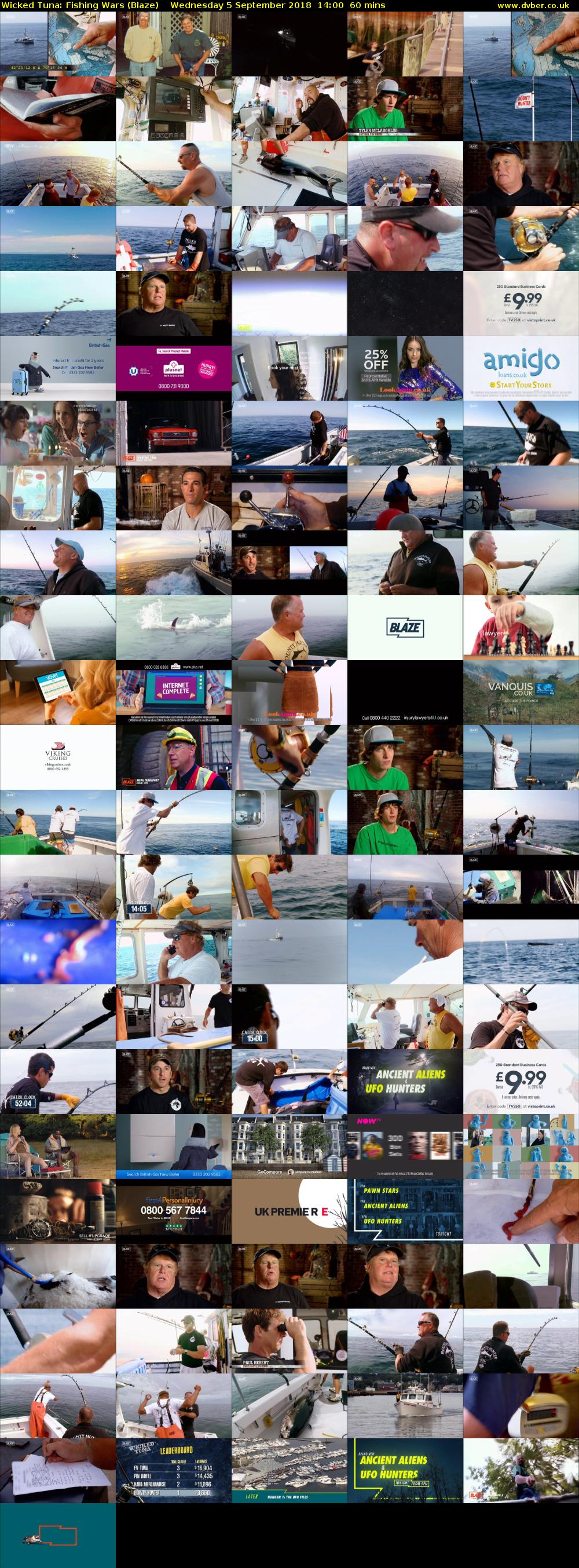 Wicked Tuna: Fishing Wars (Blaze) Wednesday 5 September 2018 14:00 - 15:00