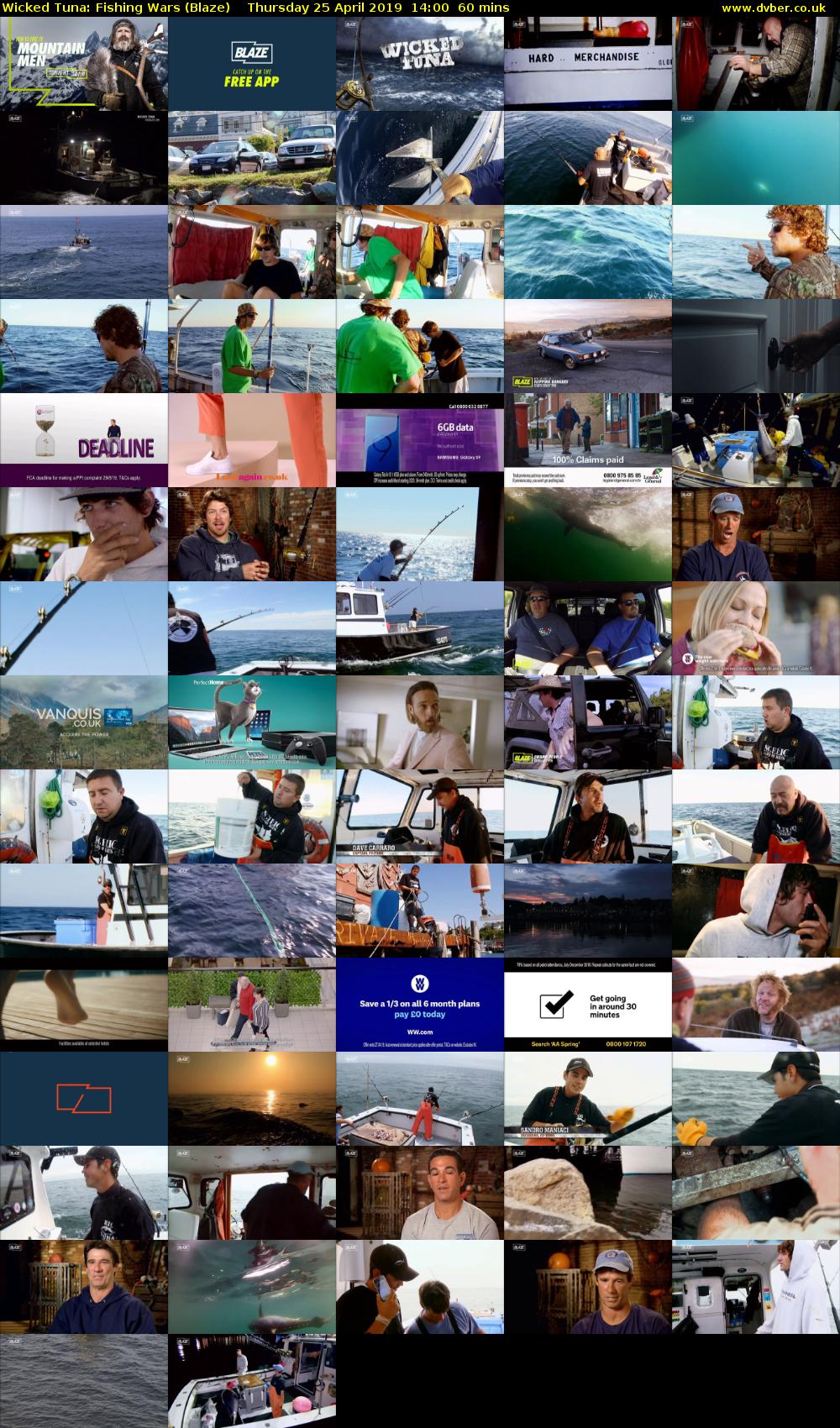 Wicked Tuna: Fishing Wars (Blaze) Thursday 25 April 2019 14:00 - 15:00