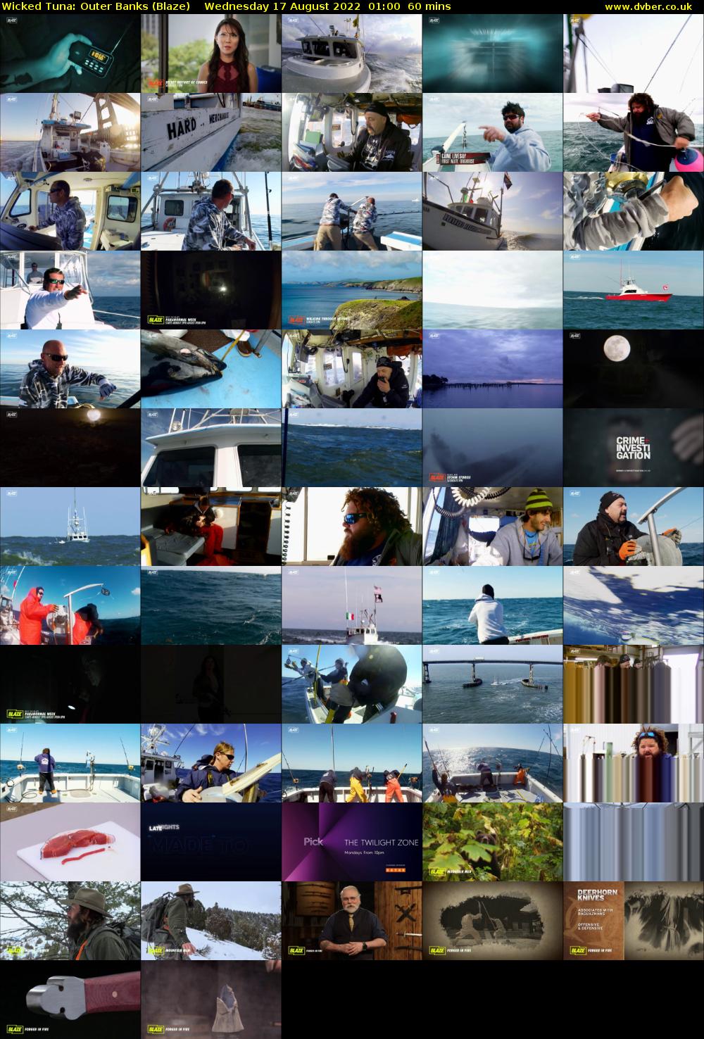 Wicked Tuna: Outer Banks (Blaze) Wednesday 17 August 2022 01:00 - 02:00