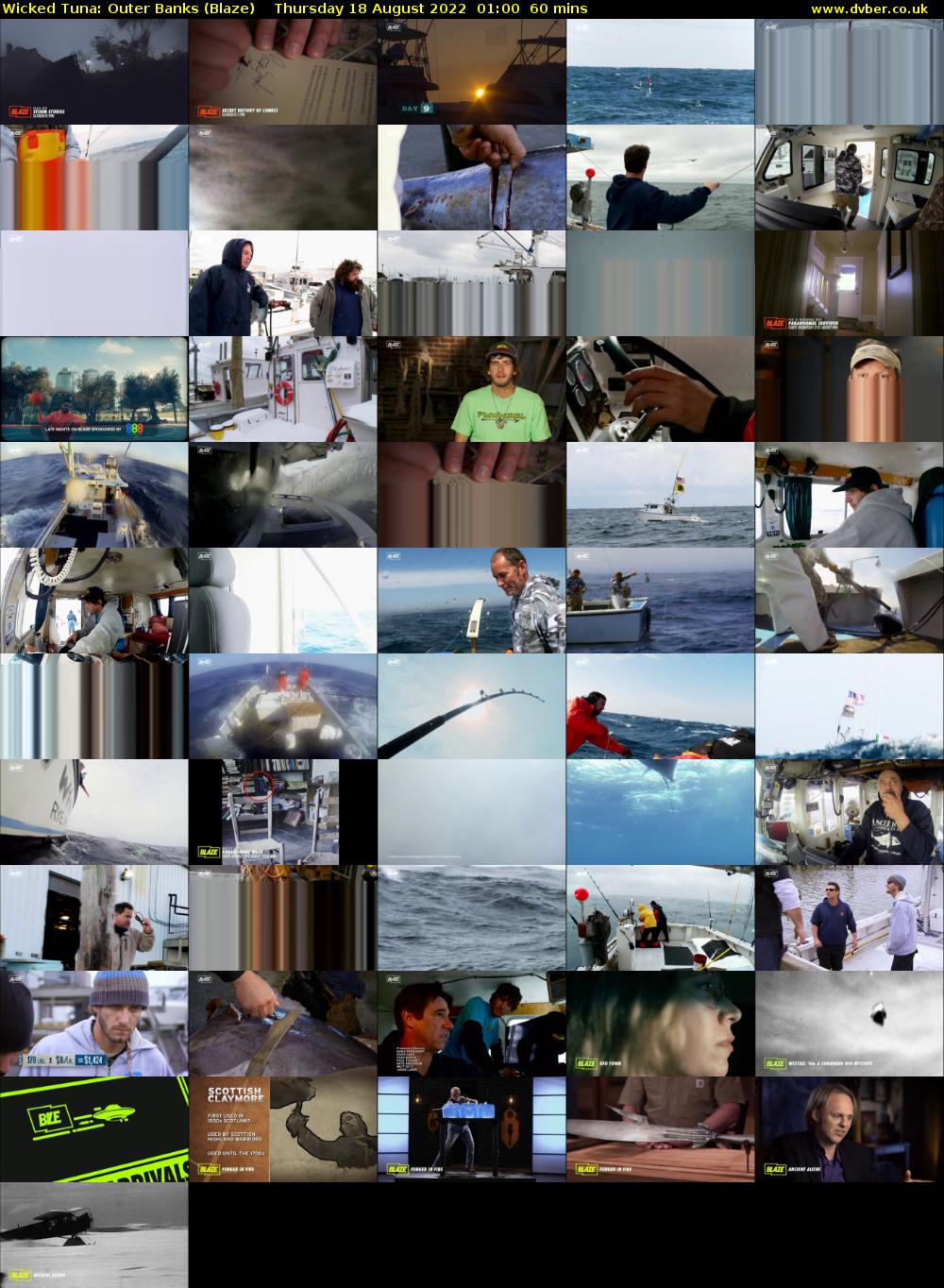 Wicked Tuna: Outer Banks (Blaze) Thursday 18 August 2022 01:00 - 02:00