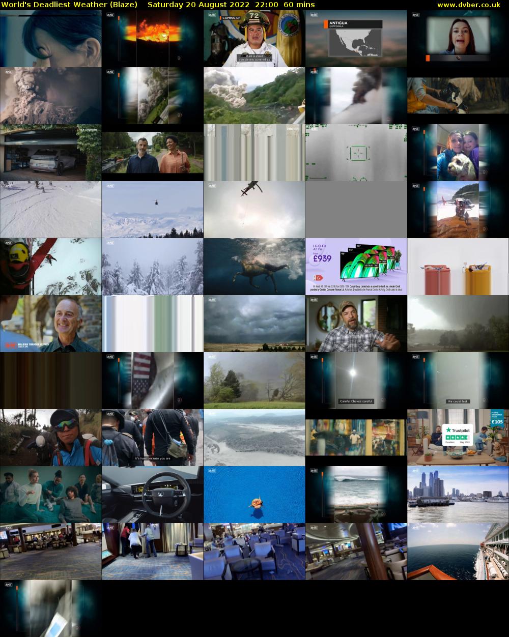 World's Deadliest Weather (Blaze) Saturday 20 August 2022 22:00 - 23:00