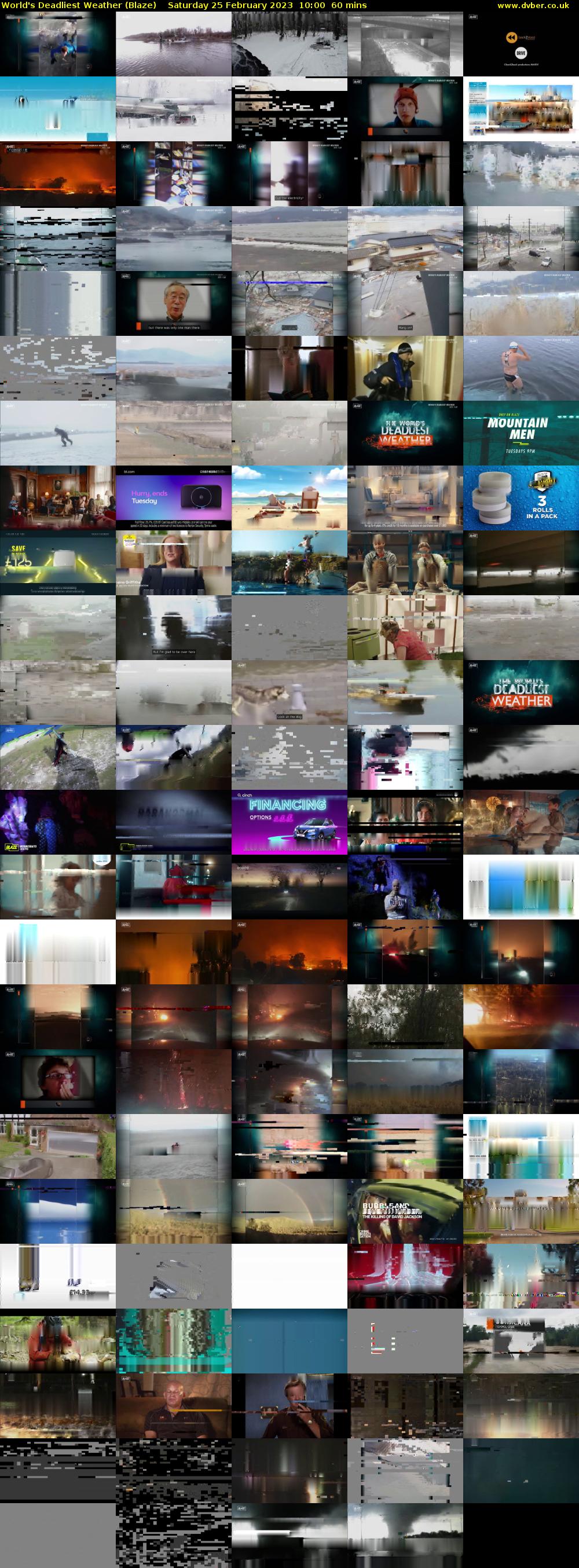 World's Deadliest Weather (Blaze) Saturday 25 February 2023 10:00 - 11:00