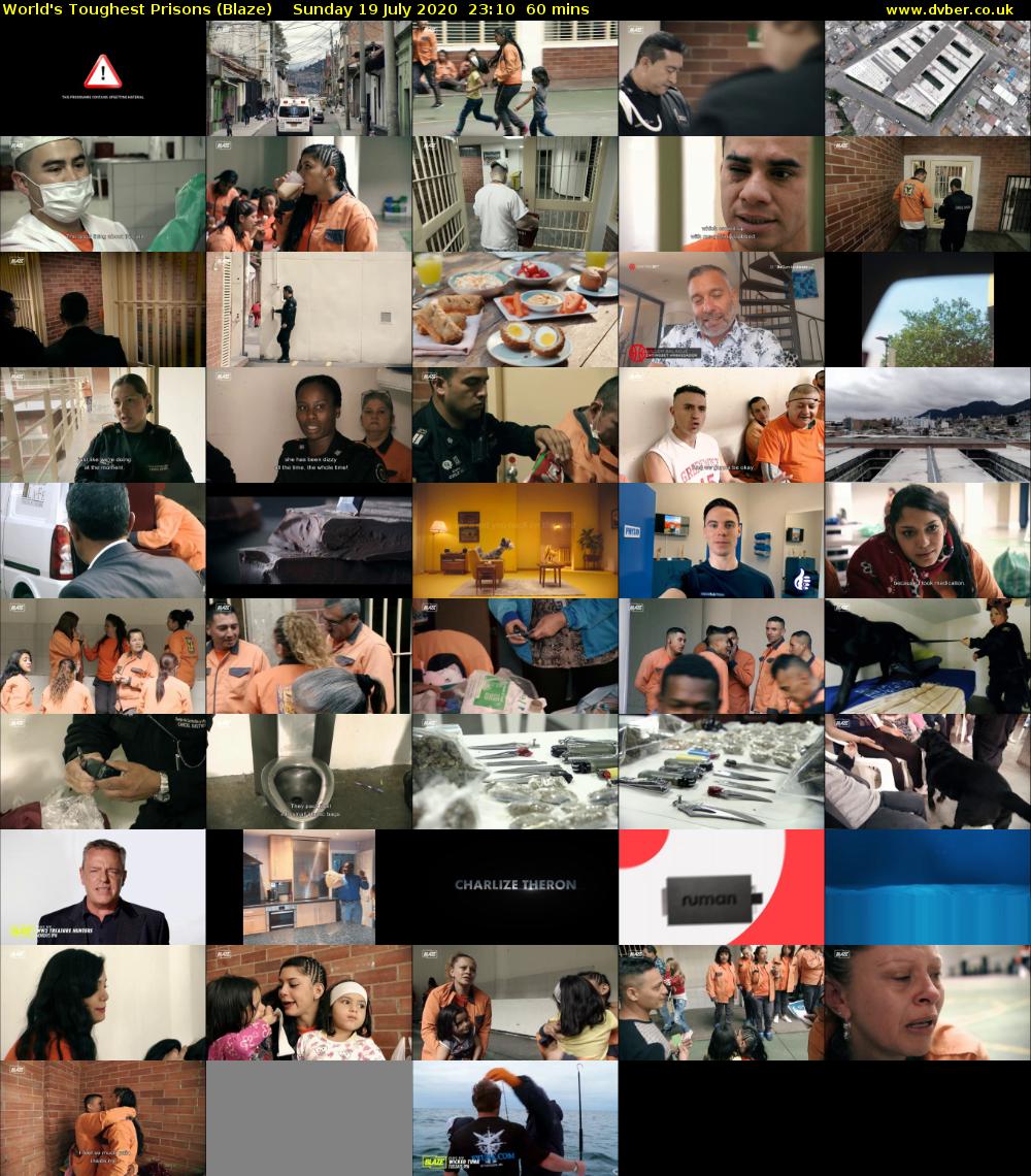 World's Toughest Prisons (Blaze) Sunday 19 July 2020 23:10 - 00:10