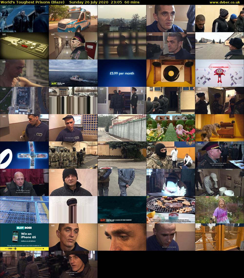 World's Toughest Prisons (Blaze) Sunday 26 July 2020 23:05 - 00:05