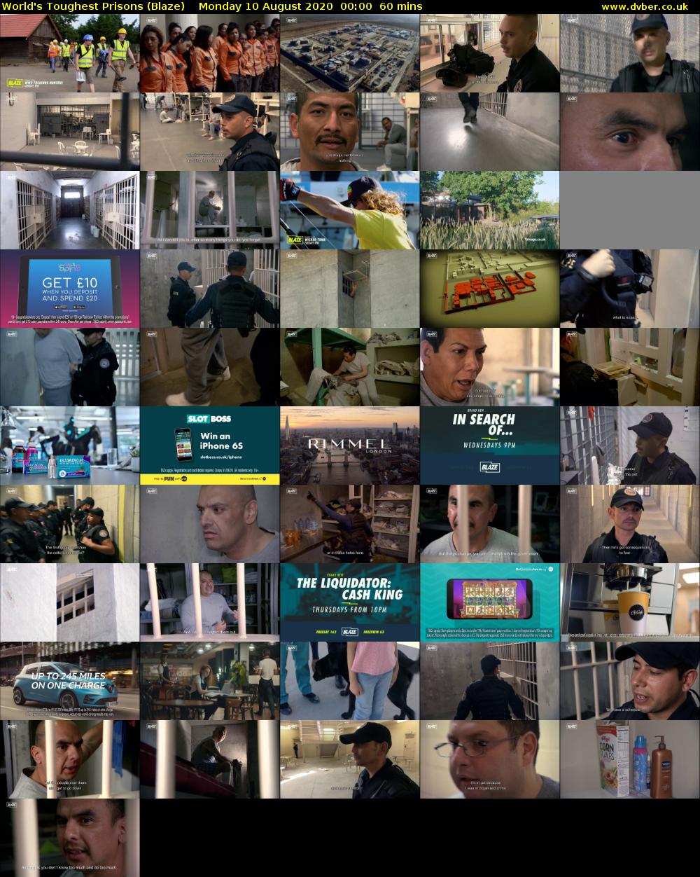 World's Toughest Prisons (Blaze) Monday 10 August 2020 00:00 - 01:00