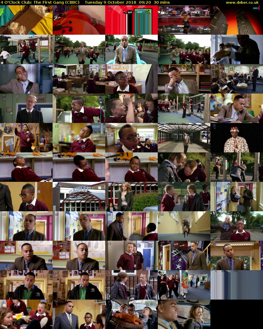 4 O'Clock Club: The First Gang (CBBC) Tuesday 9 October 2018 09:20 - 09:50