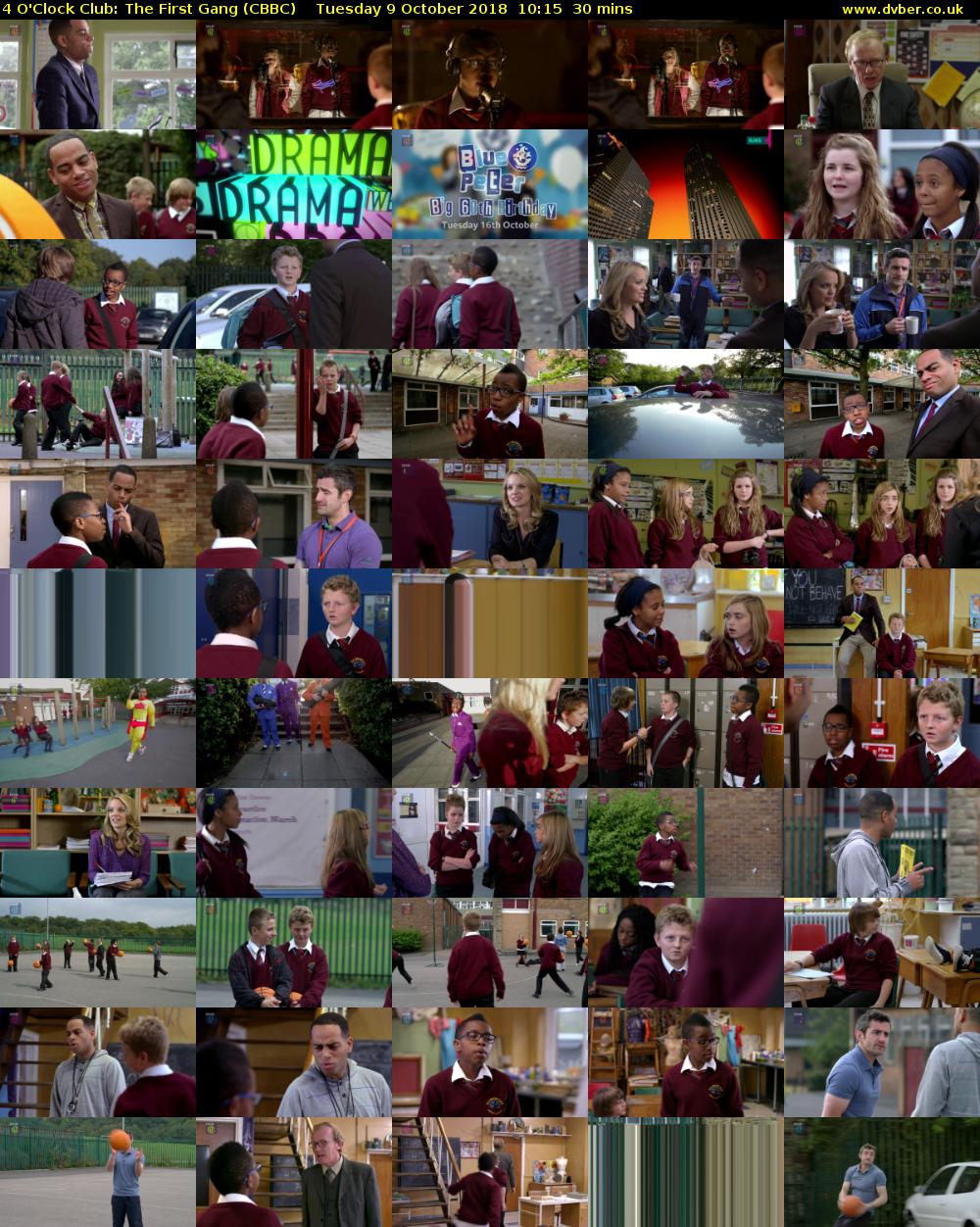 4 O'Clock Club: The First Gang (CBBC) Tuesday 9 October 2018 10:15 - 10:45