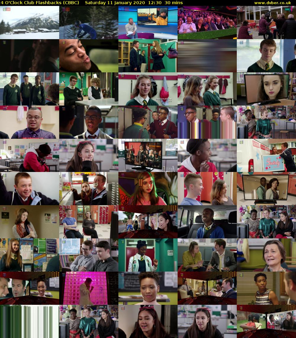 4 O'Clock Club Flashbacks (CBBC) Saturday 11 January 2020 12:30 - 13:00