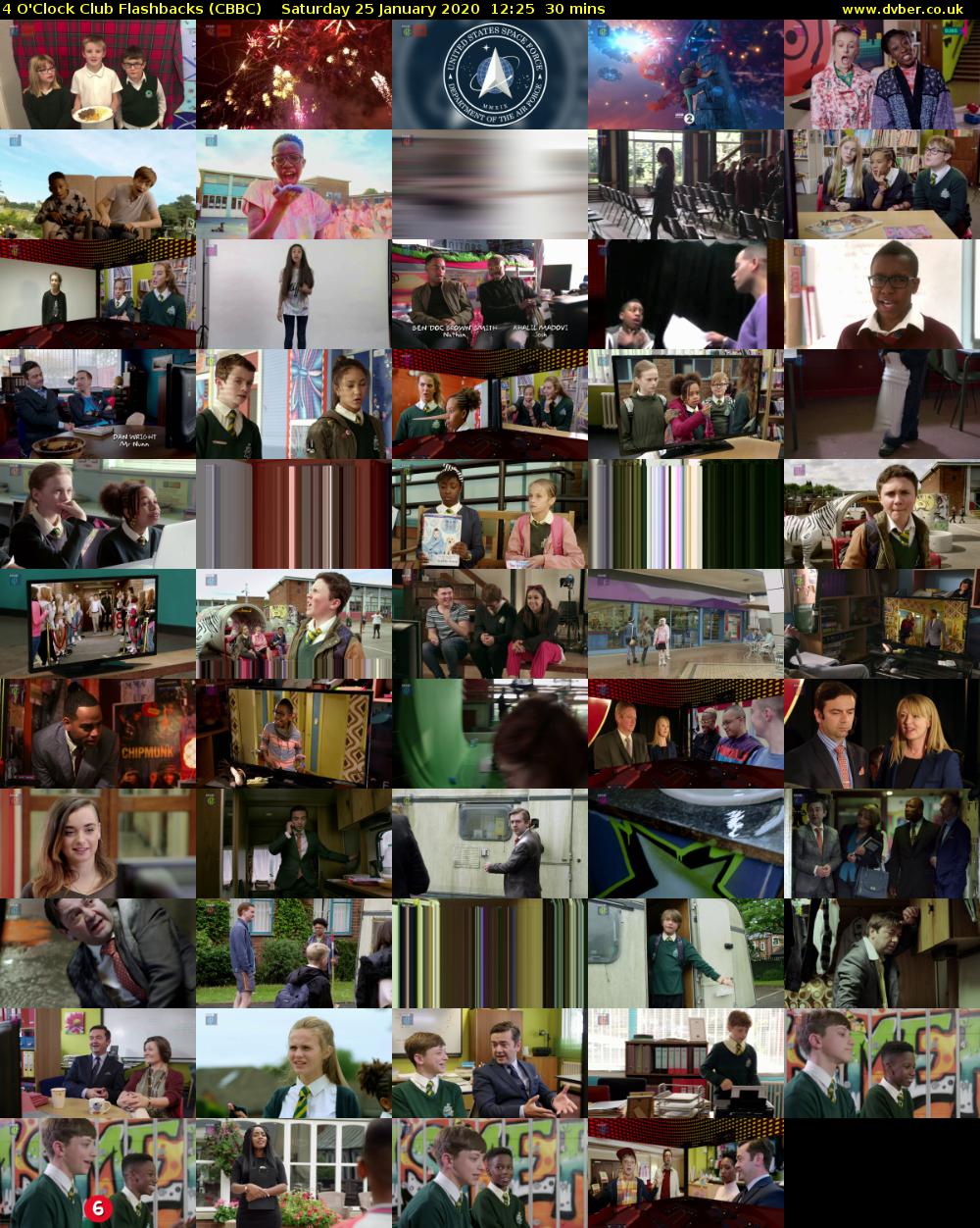 4 O'Clock Club Flashbacks (CBBC) Saturday 25 January 2020 12:25 - 12:55