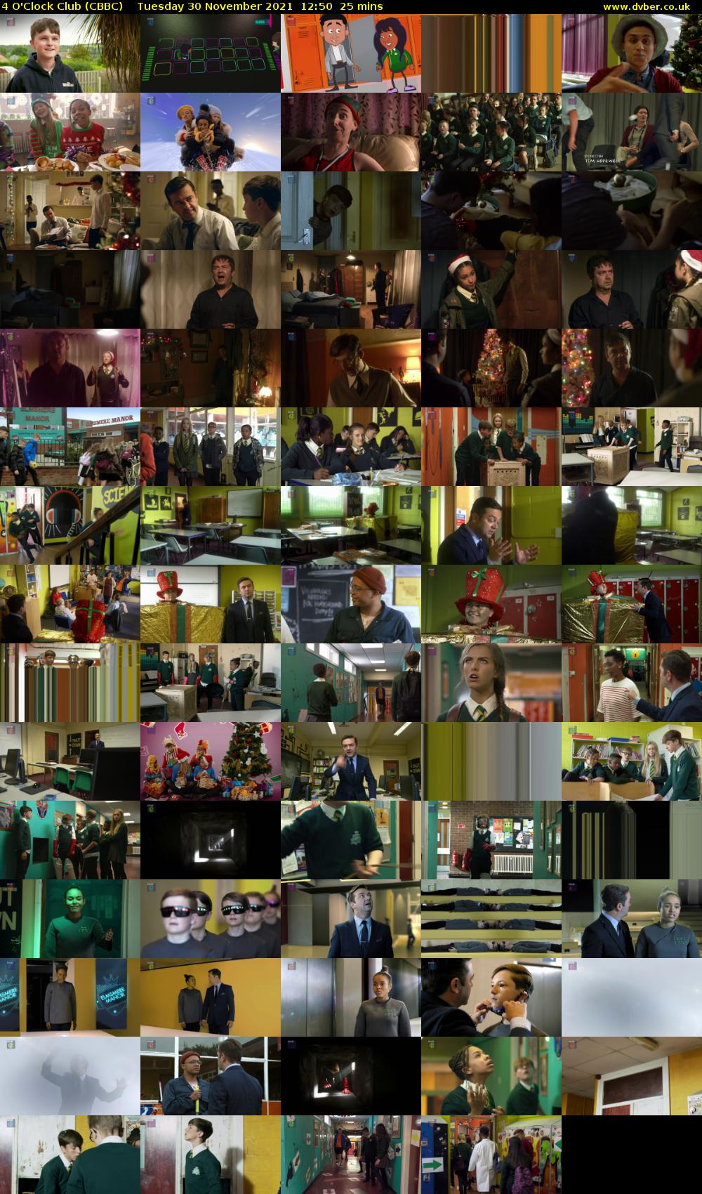 4 O'Clock Club (CBBC) Tuesday 30 November 2021 12:50 - 13:15