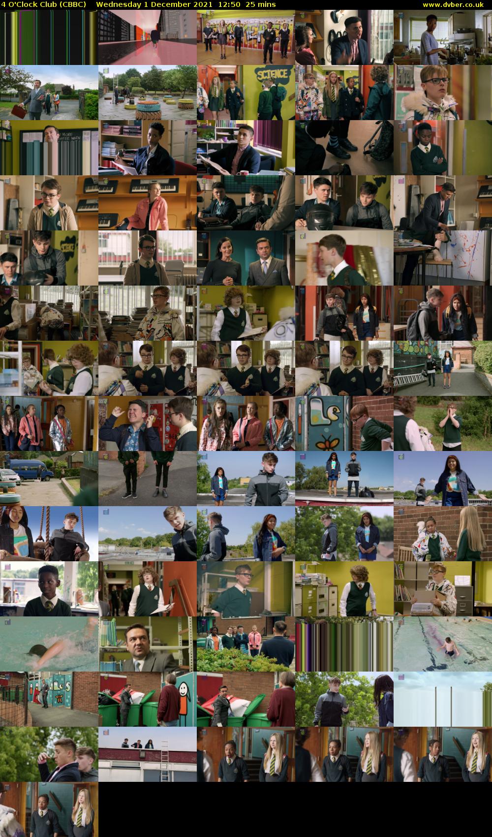 4 O'Clock Club (CBBC) Wednesday 1 December 2021 12:50 - 13:15