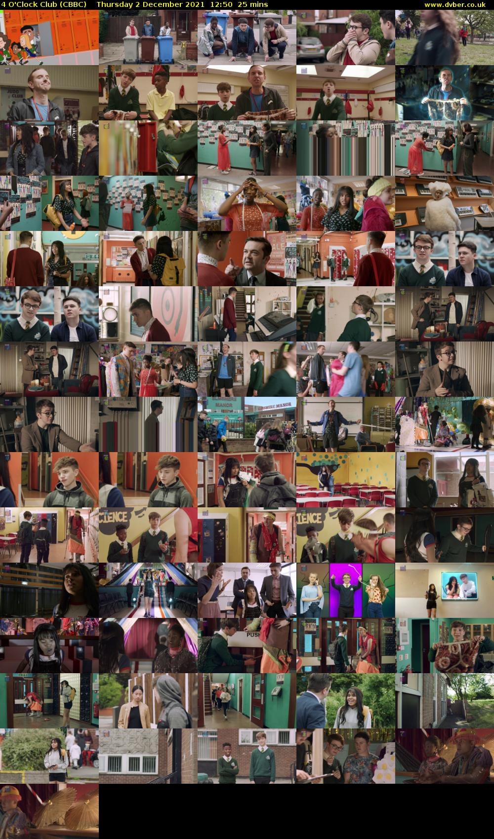 4 O'Clock Club (CBBC) Thursday 2 December 2021 12:50 - 13:15
