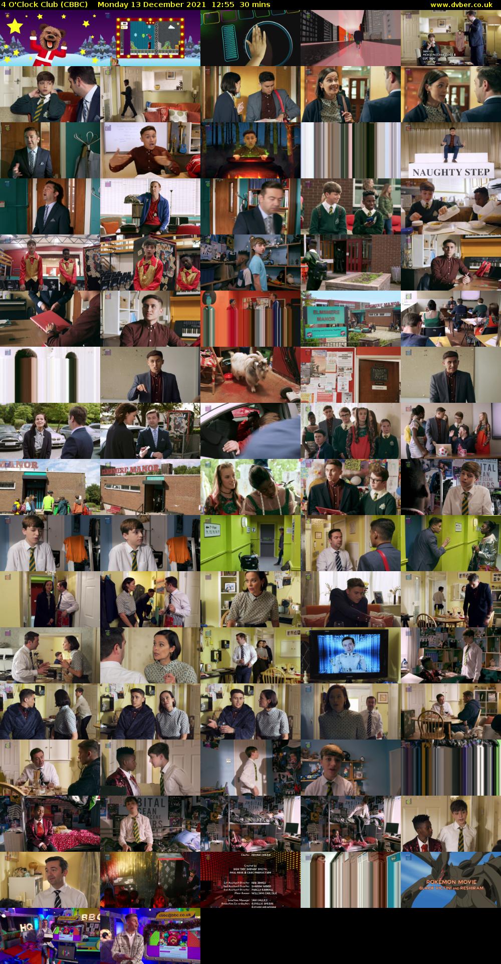 4 O'Clock Club (CBBC) Monday 13 December 2021 12:55 - 13:25